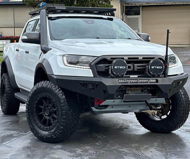 separate section to off-road driving, but as all our driving of the 2024 Mitsubishi Triton was off-road in this preview, we might as well roll it all into one.